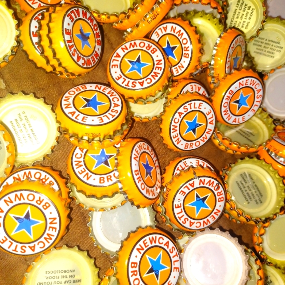 Bag Of 250 Newcastle Brown Ale Bottle Caps